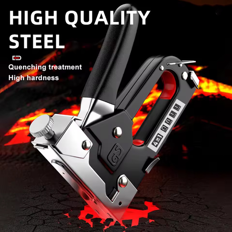 Stapler Heavy Duty - DIY家具手縫いガン、インテリア装飾付きフォーインワンステッチガン、特殊木工ホッチキス