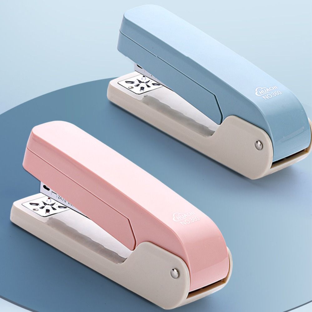 Stapler Heavy Duty - クリエイティブな金属製ステープラー 360度回転式 簡単操作 高耐久性ステープラー 24/6 26/6ステープル対応