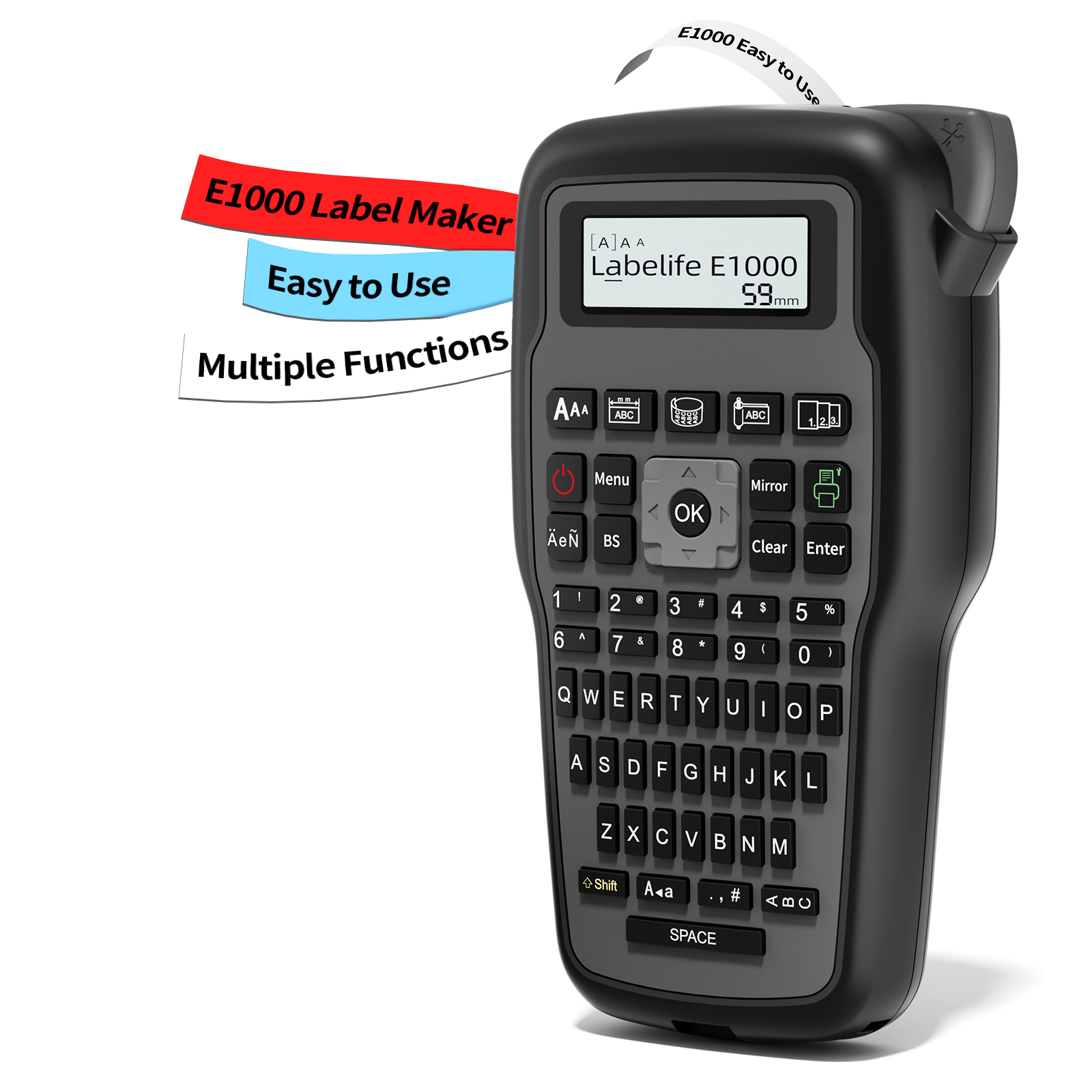 E1000 Pro 工業用ラベルプリンター（テープ付）- 電 - Label Maker のレビューと価格