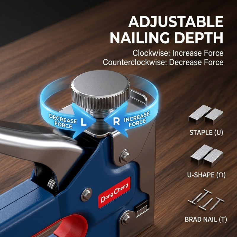 3-in-1 ネイルガン 炭素鋼 4-14mm ドア用 T1 - Stapler Heavy Duty のレビューと価格